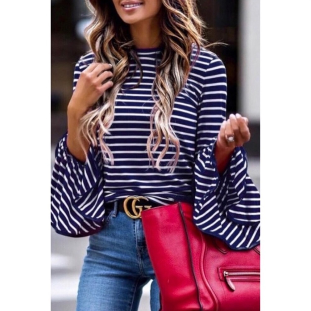 Single Bell Sleeve Top